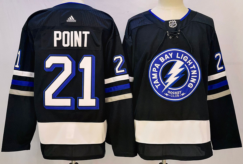Men's Tampa Bay Lightning Brayden Point #21 Blue jersey